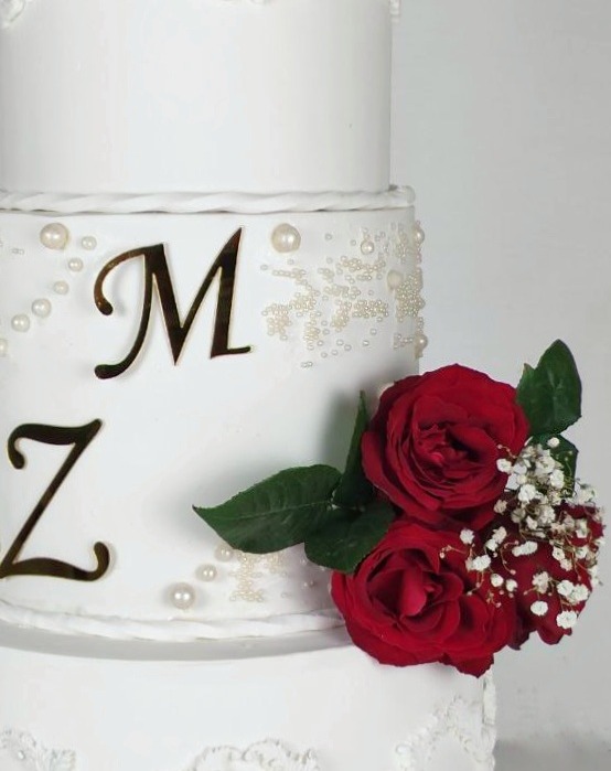 Classic White Wedding Cake